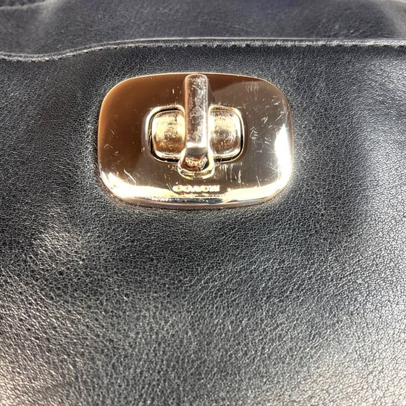 Coach Black Leather Lg Legacy Chelsea Carryall Satchel W Tassels & Hangtag 25365 - Picture 7 of 14